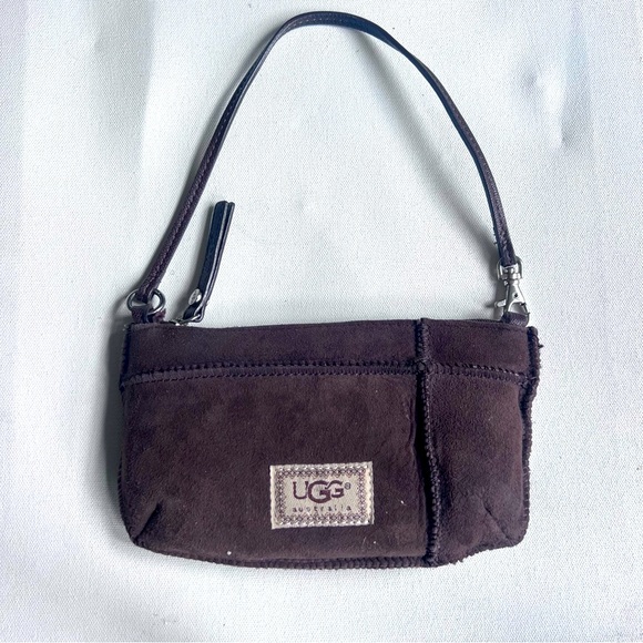 UGG Handbags - UGG small shearling lined zip pouch bag
